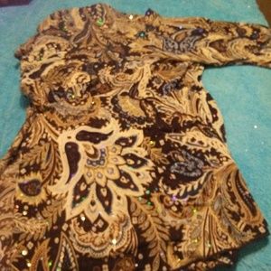 Beautiful sequian blouse by Brittany Black size 3x